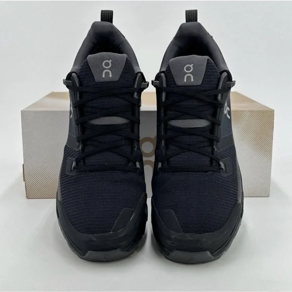 On Running Men's Cloudwander Waterproof Hiking Shoes size 9.5 Black/Graphite - Picture 5 of 6